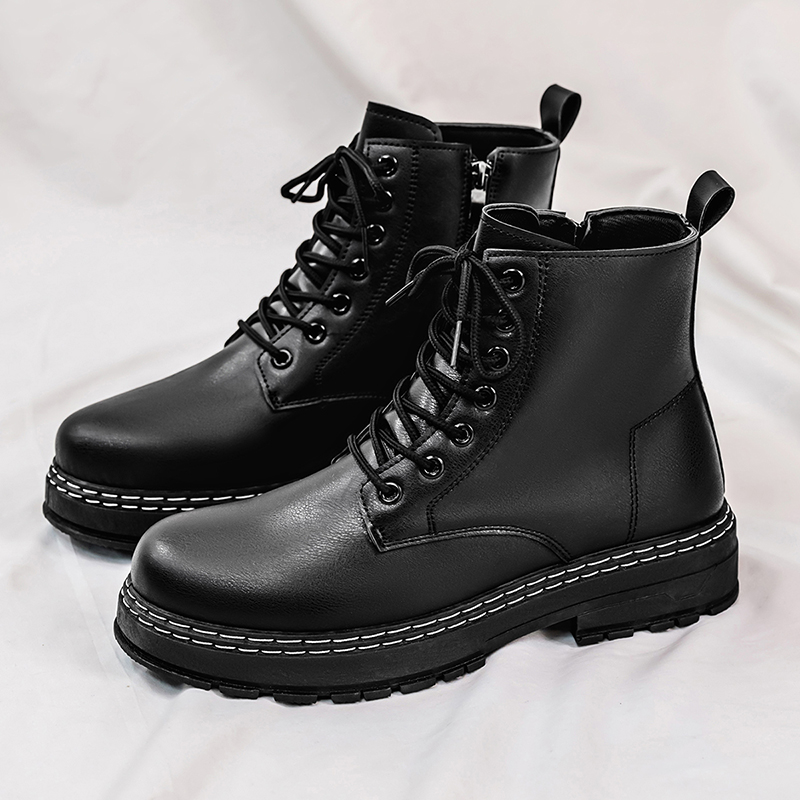 Men'S Shoes Timberland - Bottes de moto en cuir verni