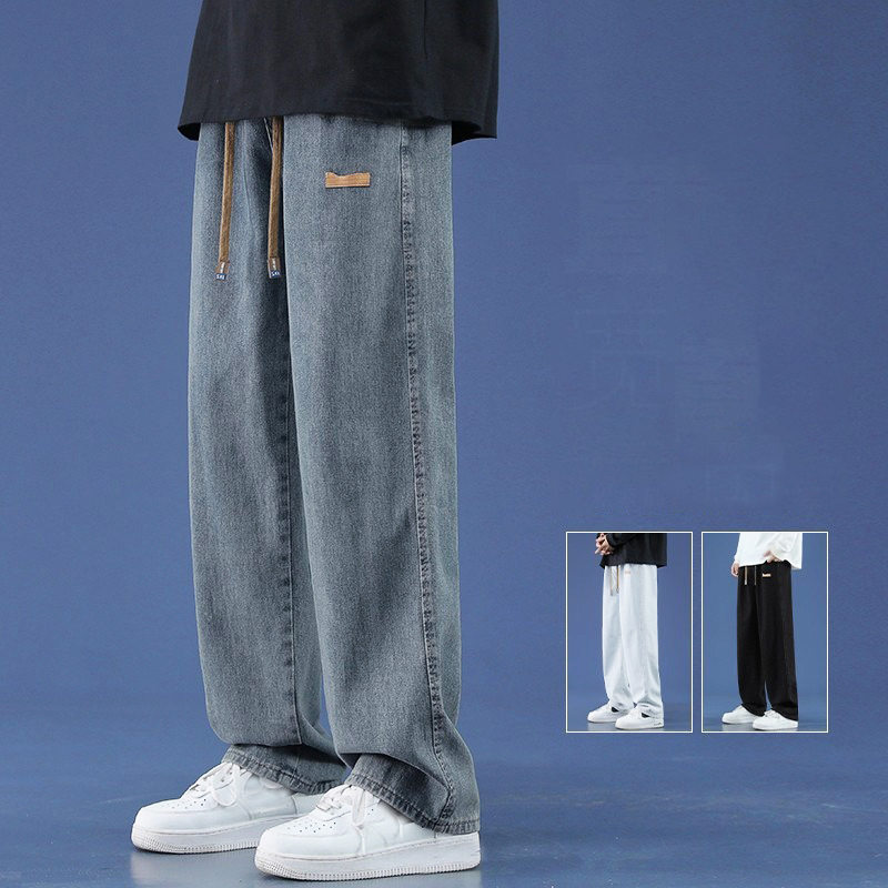 Men'S Shoes With Jeans - Jeans Baggy d'été pour hommes Tissu