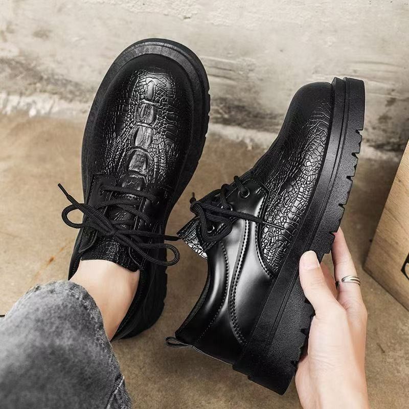Men'S Shoes With Height Increase - Mocassins pour hommes style britannique, rehaussants,