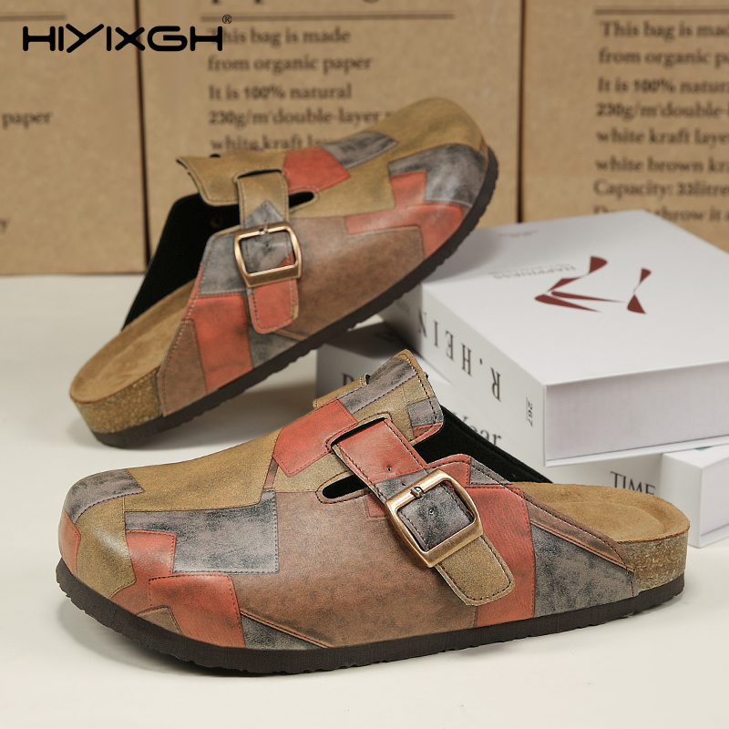 Men'S Shoes Birkenstock - Pantoufles confortables en cuir de liège