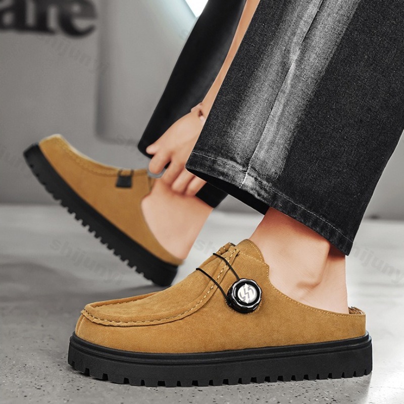 Men'S Shoes Birkenstock - Demi-pantoufles décontractées à semelles épaisses pour