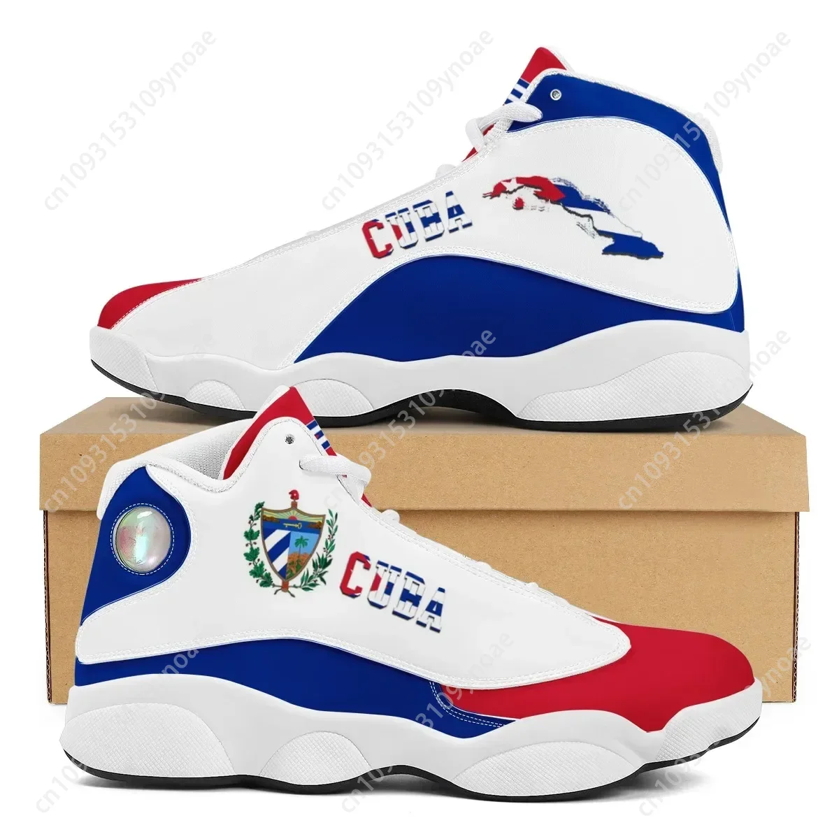 Men'S Shoes For Tennis - CUBA drapeau imprimer Cool hommes basket-ball