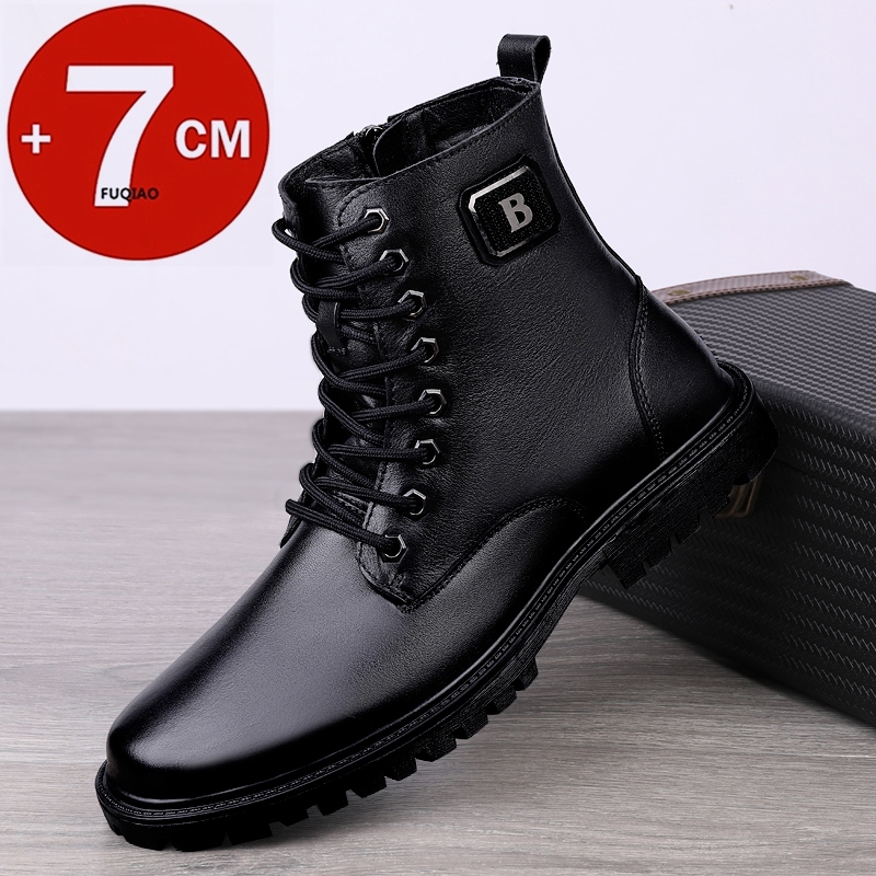 Bottines rehaussantes en cuir  - Men'S Shoes With Height Increase avis et prix