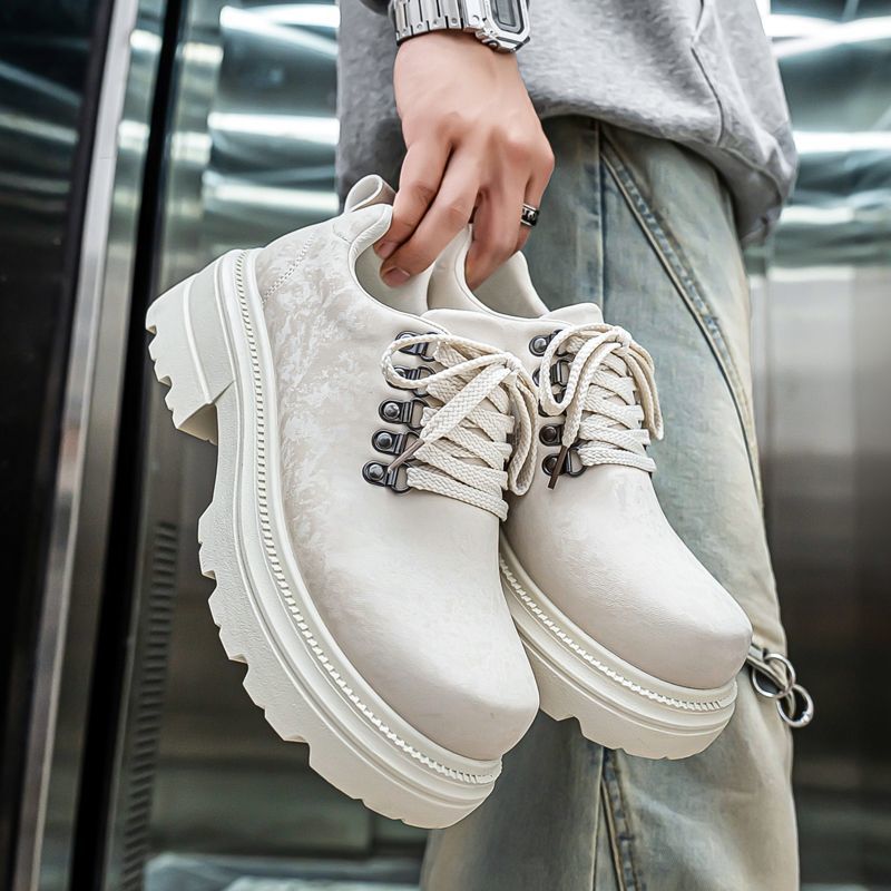 Chaussures en cuir décontracté - Men'S Shoes With Height Increase avis et prix