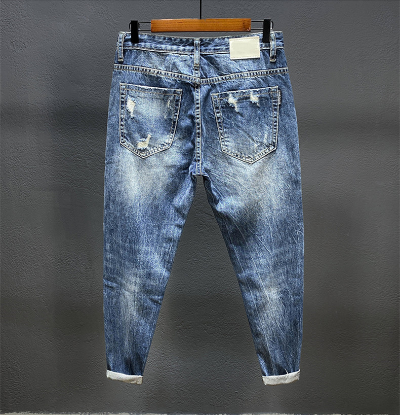 Jean à neuf points avec trous  - Men'S Shoes With Jeans avis et prix