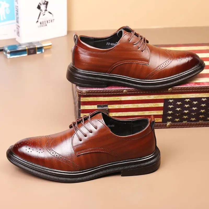 Couleur unie noir printemps au - Men Shoes Clearance avis et prix