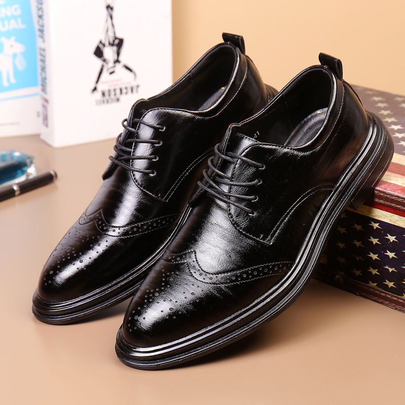 Couleur unie noir printemps au - Men Shoes Clearance avis et prix